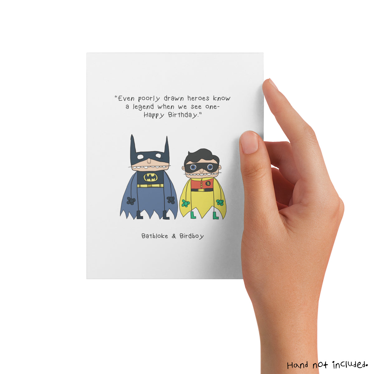Batbloke & Birdboy - Birthday Card