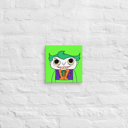 Crime Clown Canvas Print 10" x 10"