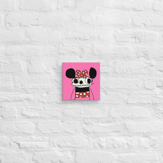 Polka Dot Patty Canvas Print 8" x 8"