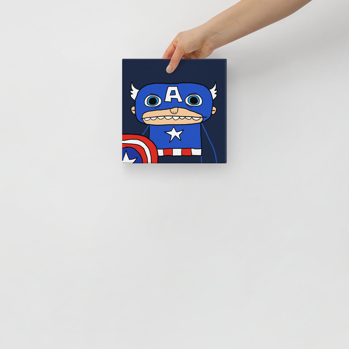 Captin A Canvas Print 8" x 8"
