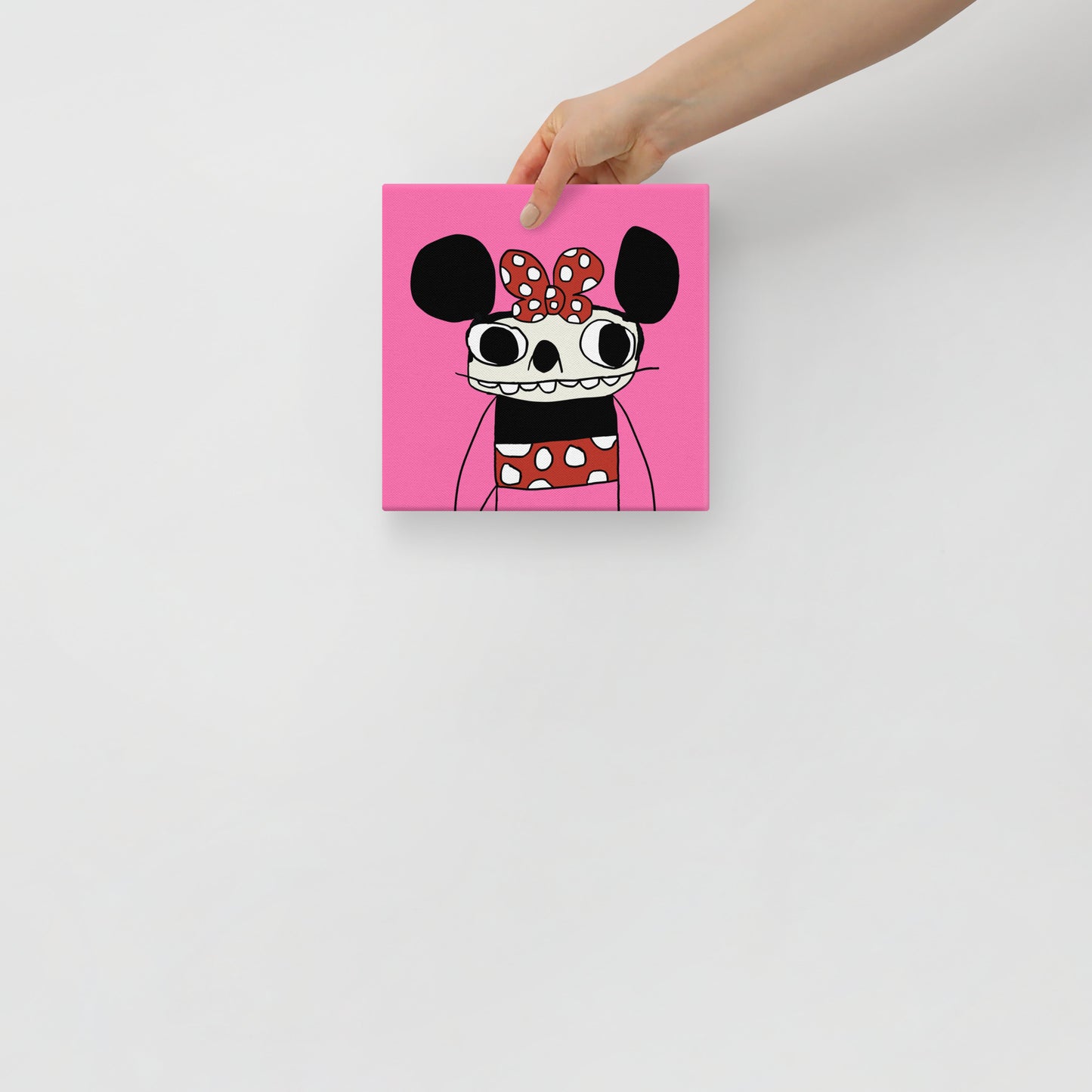 Polka Dot Patty Canvas Print 8" x 8"