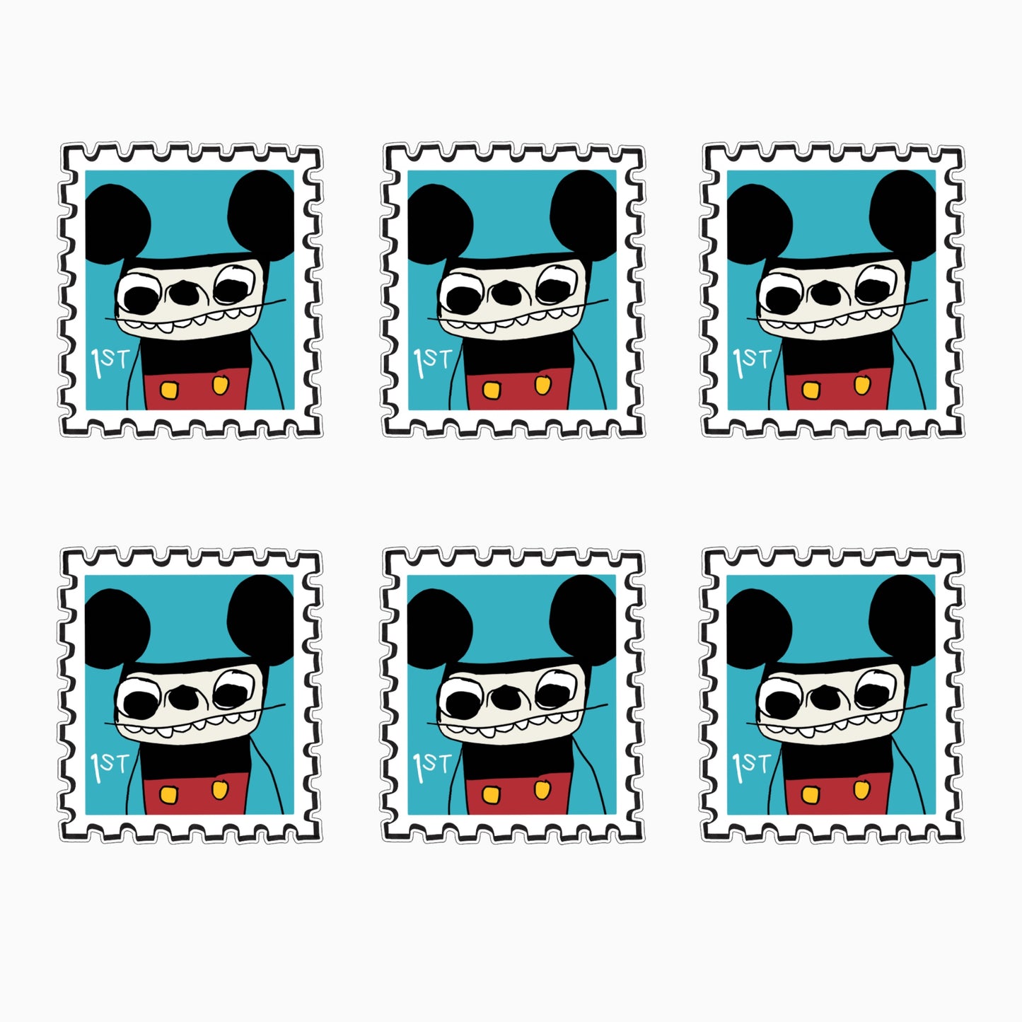 Big Ear Barry Stamps (Pack of 6)