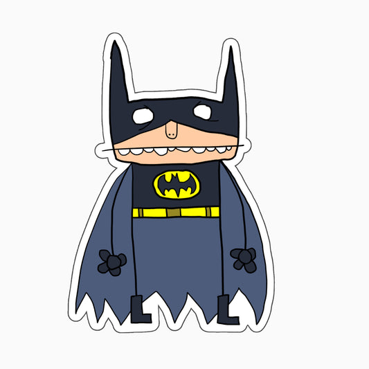 The Suspiciously Familiar Batbloke Sticker