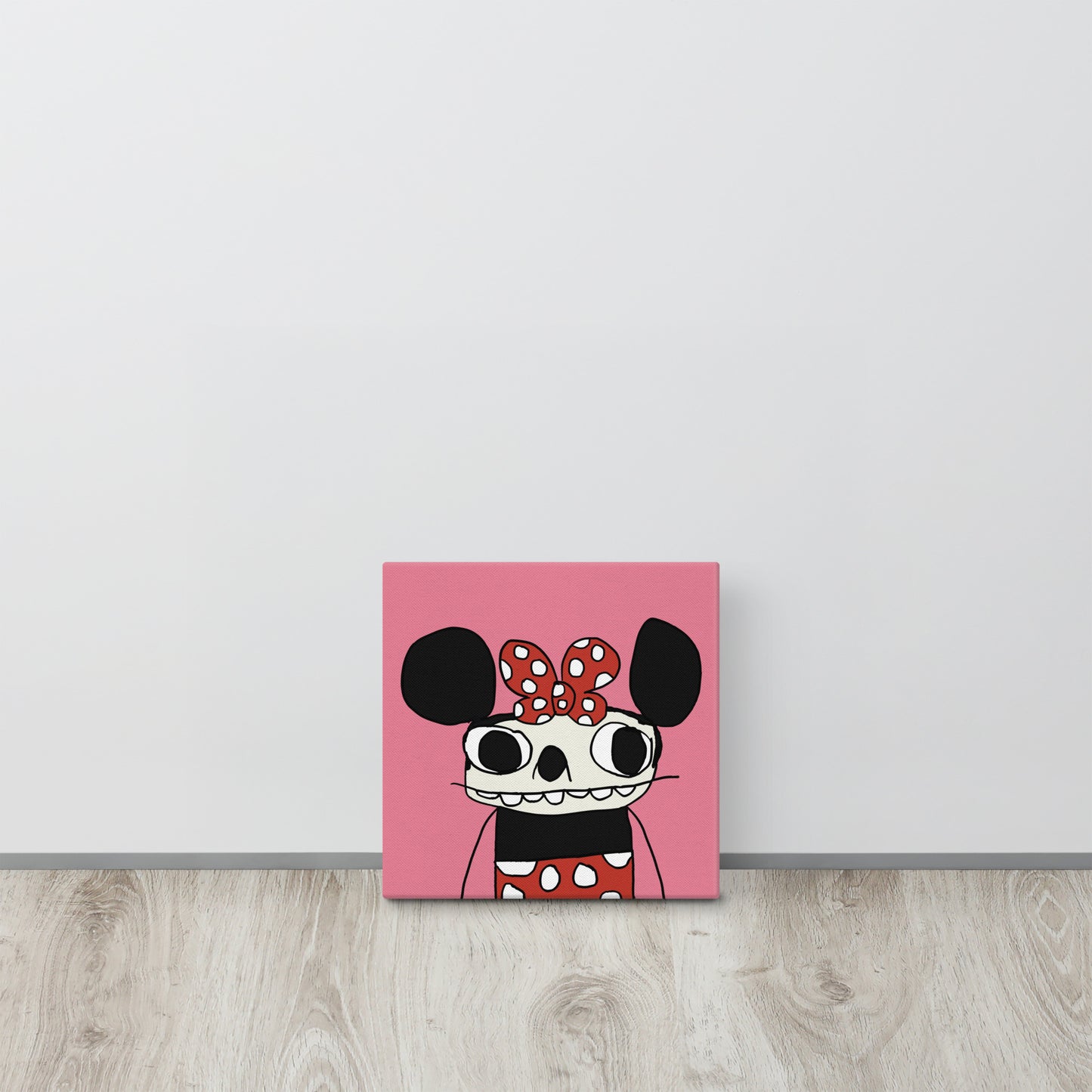 Polka Dot Patty Canvas Print 10" x 10"