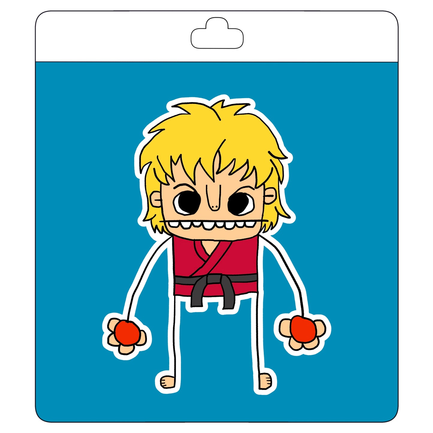 Street Fighter Ken Sticker