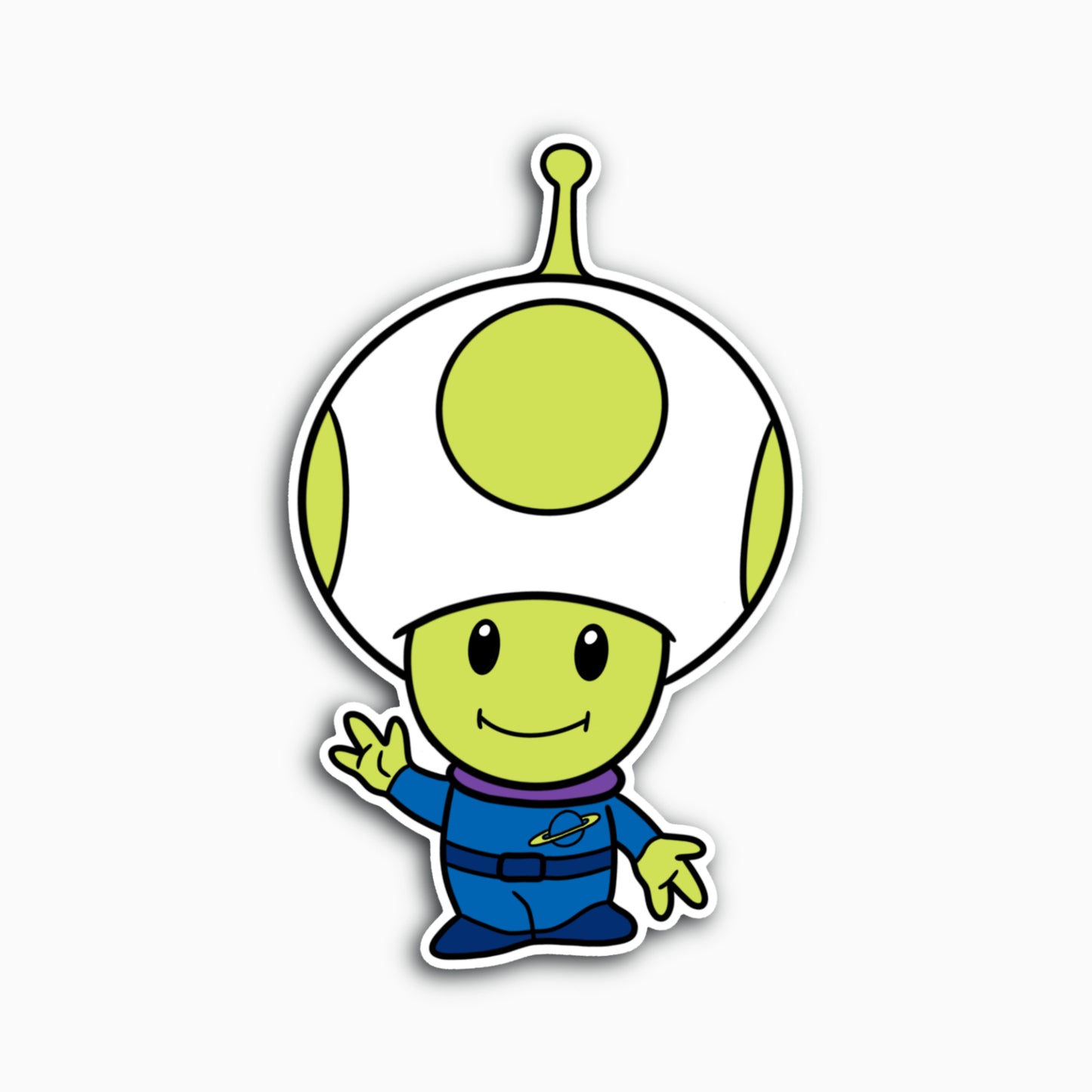 Toad X Alien Sticker