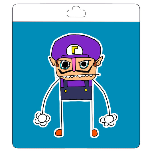 Waluigi Sticker