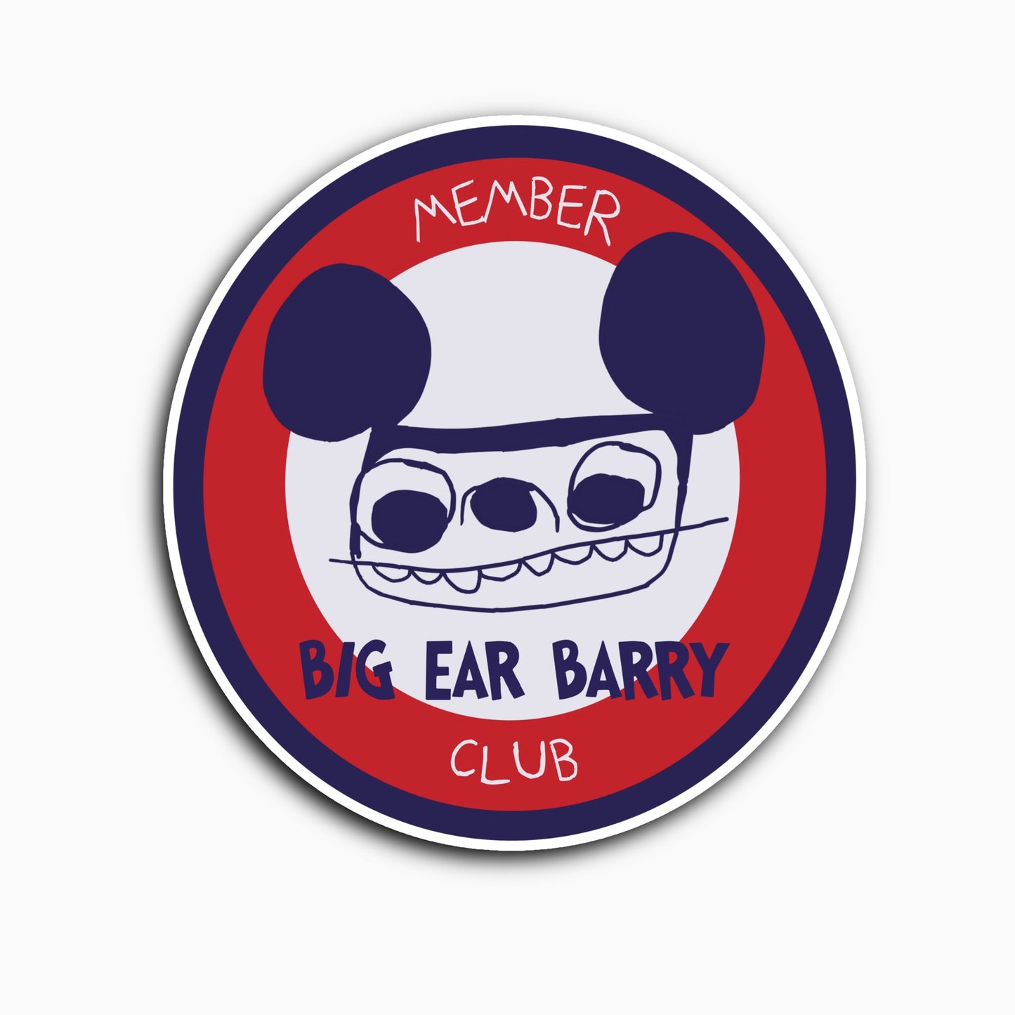 Big Ear Barry Members Club Sticker