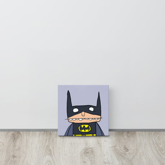 The Suspiciously Familiar Batbloke Canvas Print 10" x 10"