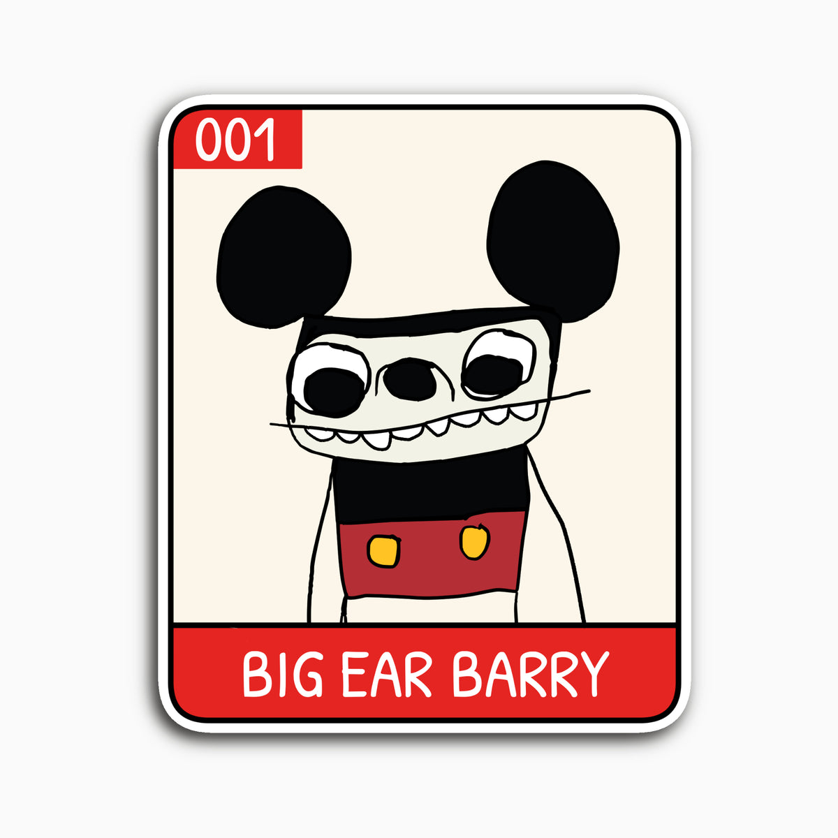 Big Ear Barry - Unruly Punk Series 01 Collectable Sticker
