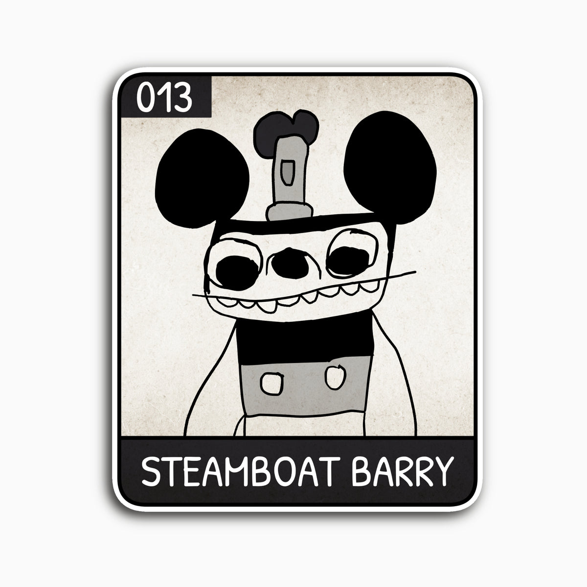 Steamboat Barry - Unruly Punk Series 01 Collectable Sticker